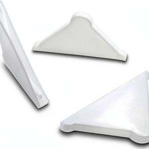 Triple Corner Protectors ebamaz 4×37mm L‑Shape Pack of 50 for Glass-0