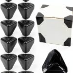 Packaging Edge Protectors EATAKWARD 200pcs Heavy Duty Black 2x2x2-0