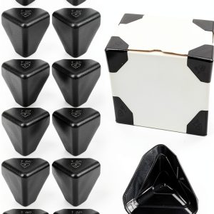 Packaging Edge Protectors EATAKWARD 200pcs Heavy Duty Black 2x2x2-0