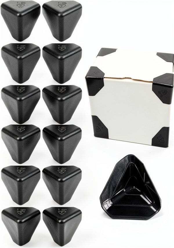 Packaging Edge Protectors EATAKWARD 200pcs Heavy Duty Black 2x2x2-0