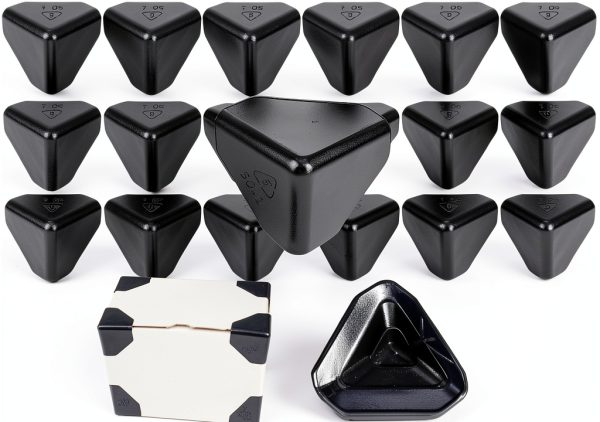 Packaging Edge Protectors EATAKWARD 200pcs Heavy Duty Black 2x2x2-2